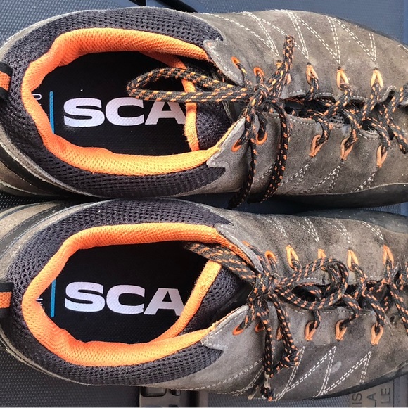 SCARPA Crux Men's Approach/Hiking Shoes Color Shark/Tonic Size 10 - Picture 8 of 13